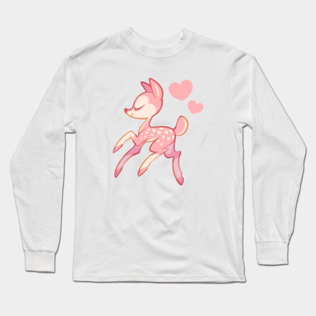 Fawnd of You Long Sleeve T-Shirt by Nini